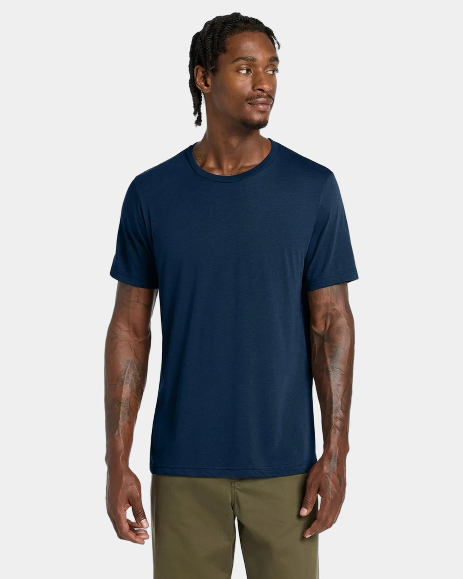 Custom triblend short sleeve tee for teams - Solid Navy Triblend
