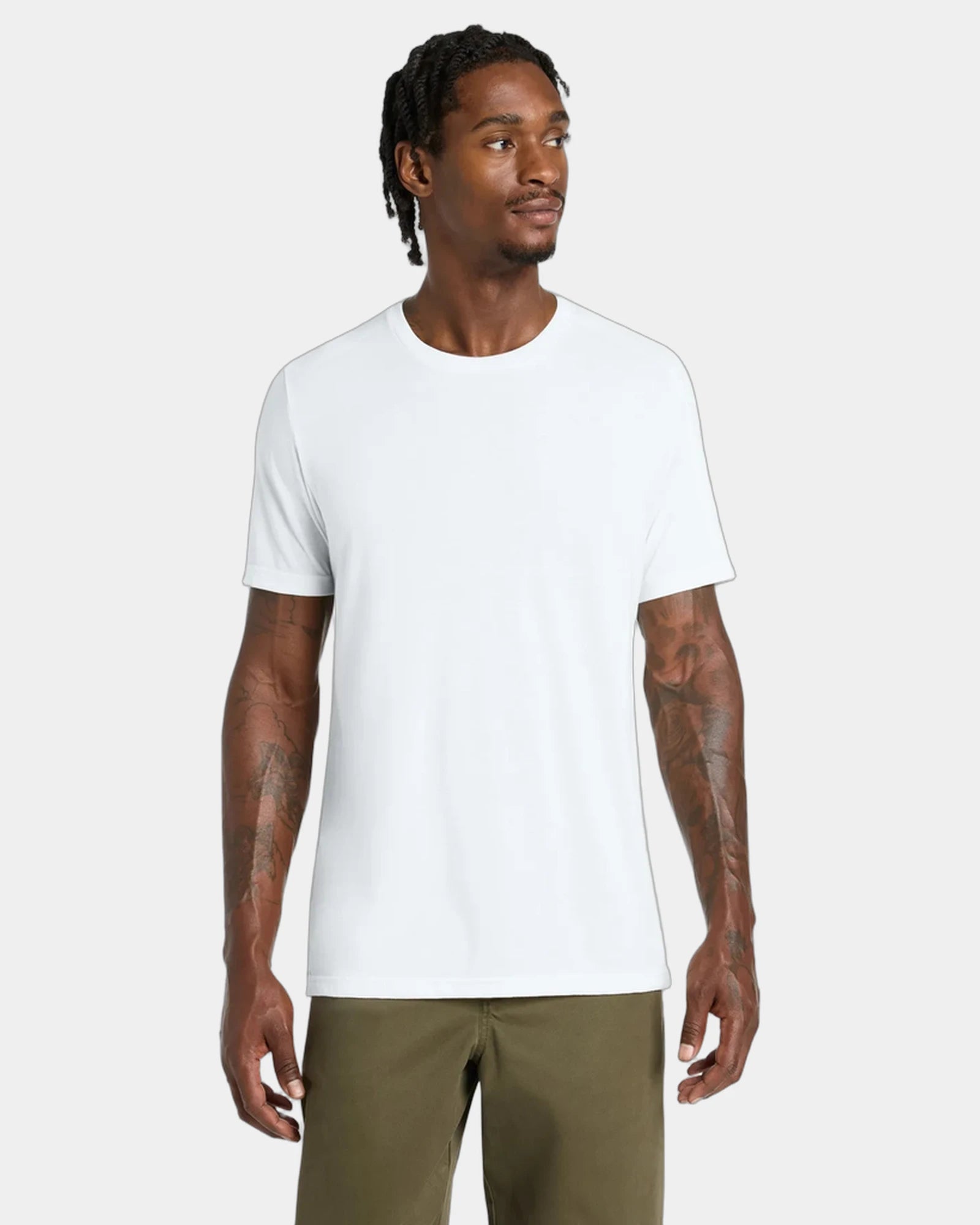 Custom triblend short sleeve tee for teams - Solid White Triblend