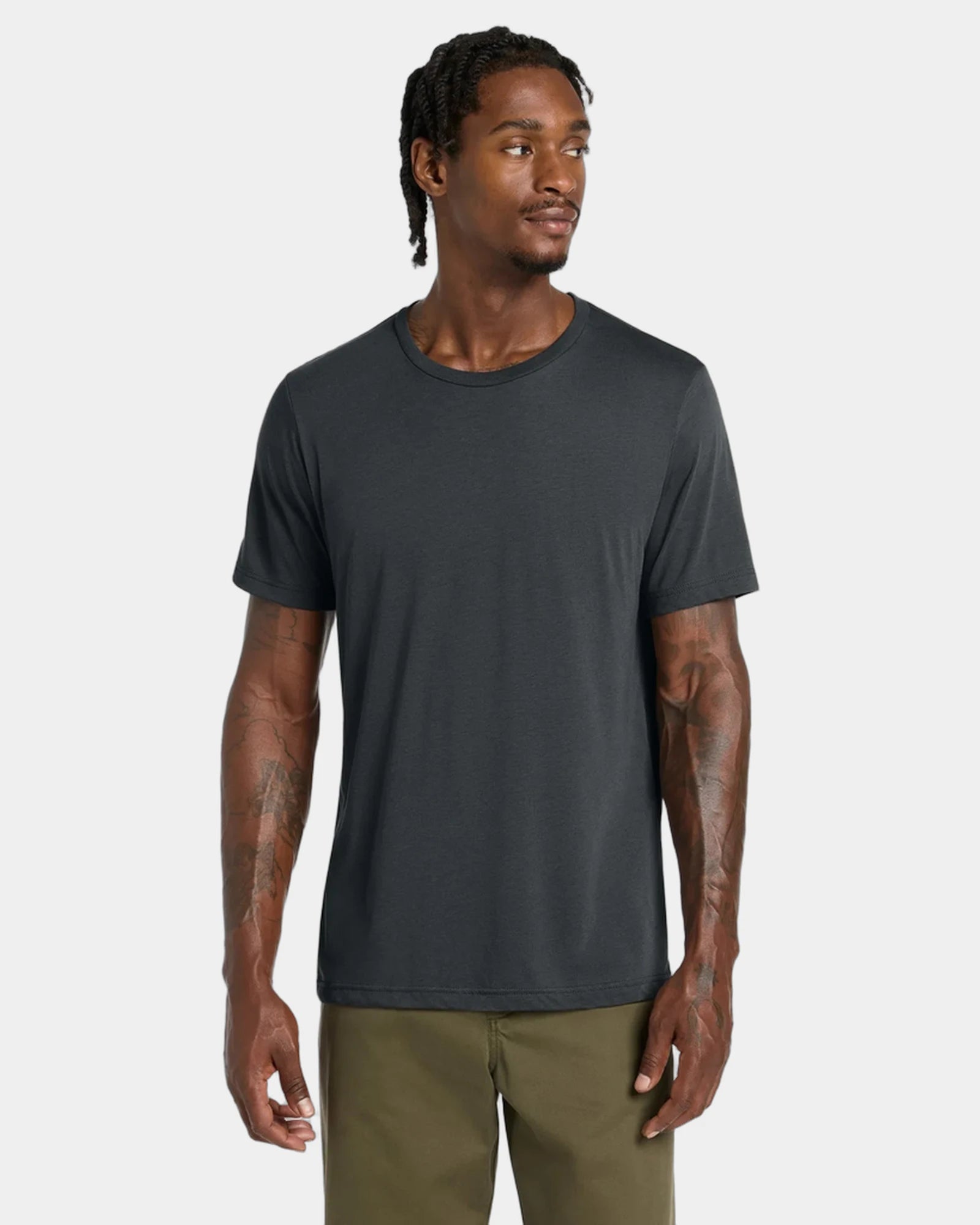 Custom triblend short sleeve tee for teams - Solid Dark Grey Triblend