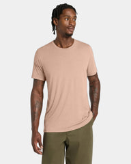 Custom triblend short sleeve tee for teams - Peach Triblend