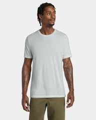 Custom triblend short sleeve tee for teams - Solid Silver Triblend