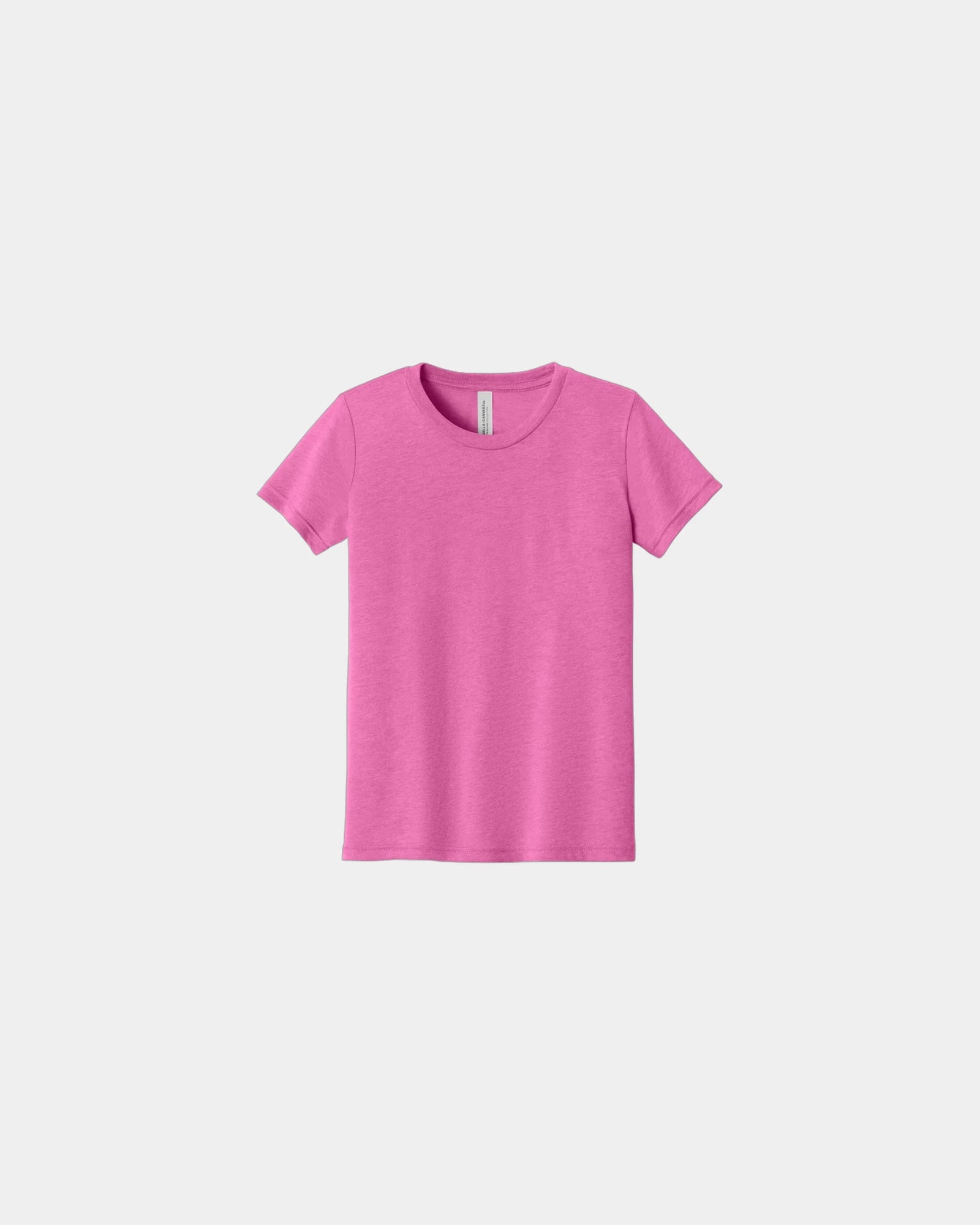 Custom triblend youth short sleeve tee - Charity Pink Triblend