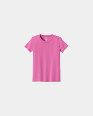 Custom triblend youth short sleeve tee - Charity Pink Triblend