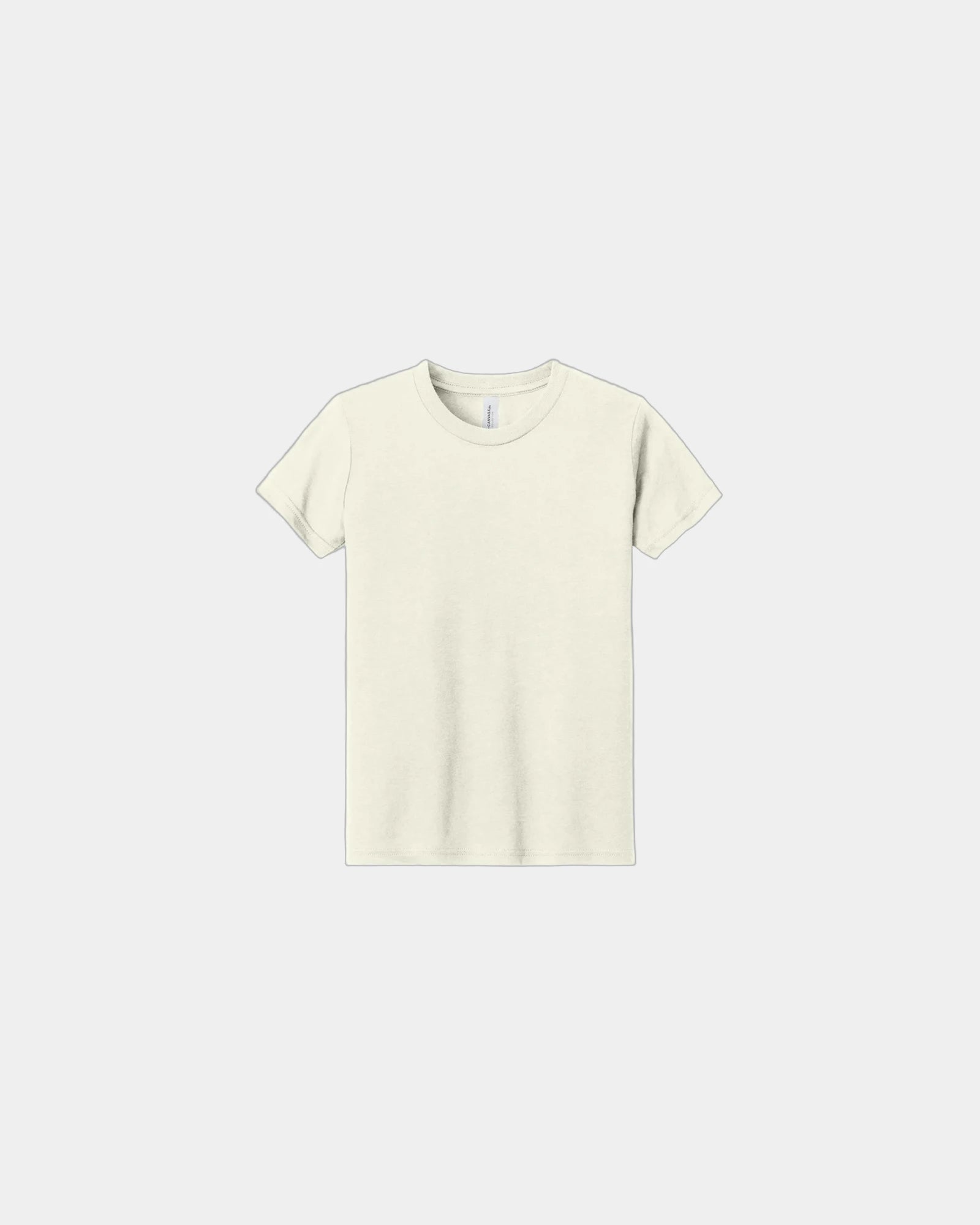 Custom triblend youth short sleeve tee - Solid Natural Triblend