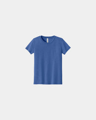 Custom triblend youth short sleeve tee - Blue Triblend