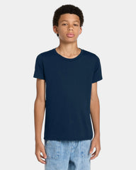 Custom triblend youth short sleeve tee - Solid Navy Triblend