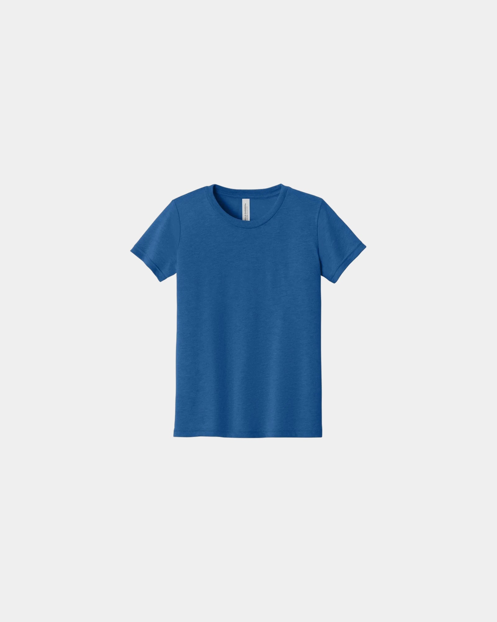Custom triblend youth short sleeve tee - True Royal Triblend