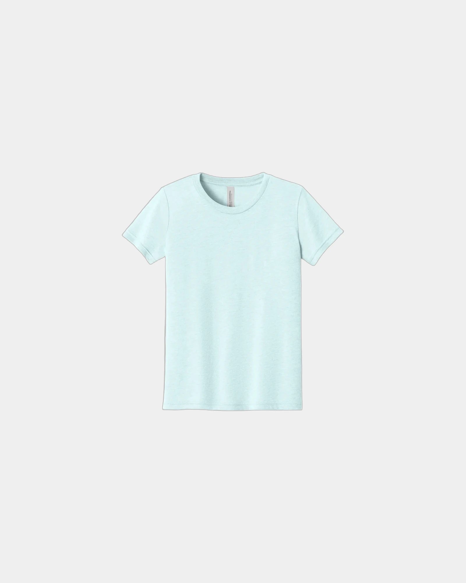 Custom triblend youth short sleeve tee - Ice Blue Triblend