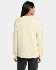 Custom ring spun cotton long sleeve tee for teams - Natural