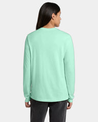 Custom ring spun cotton long sleeve tee for teams - Mint