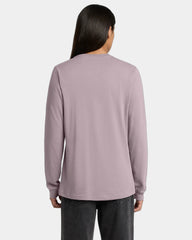 Custom ring spun cotton long sleeve tee for teams - Light Violet