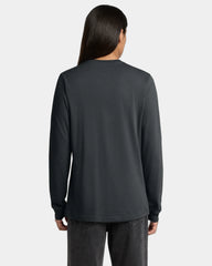 Custom ring spun cotton long sleeve tee for teams - Dark Grey