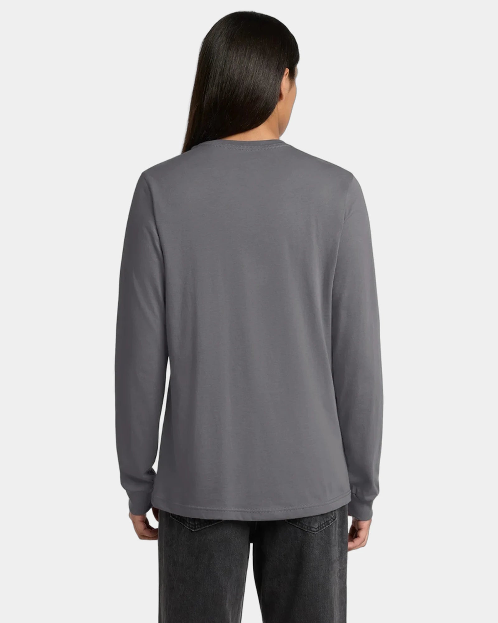Custom ring spun cotton long sleeve tee for teams - Storm