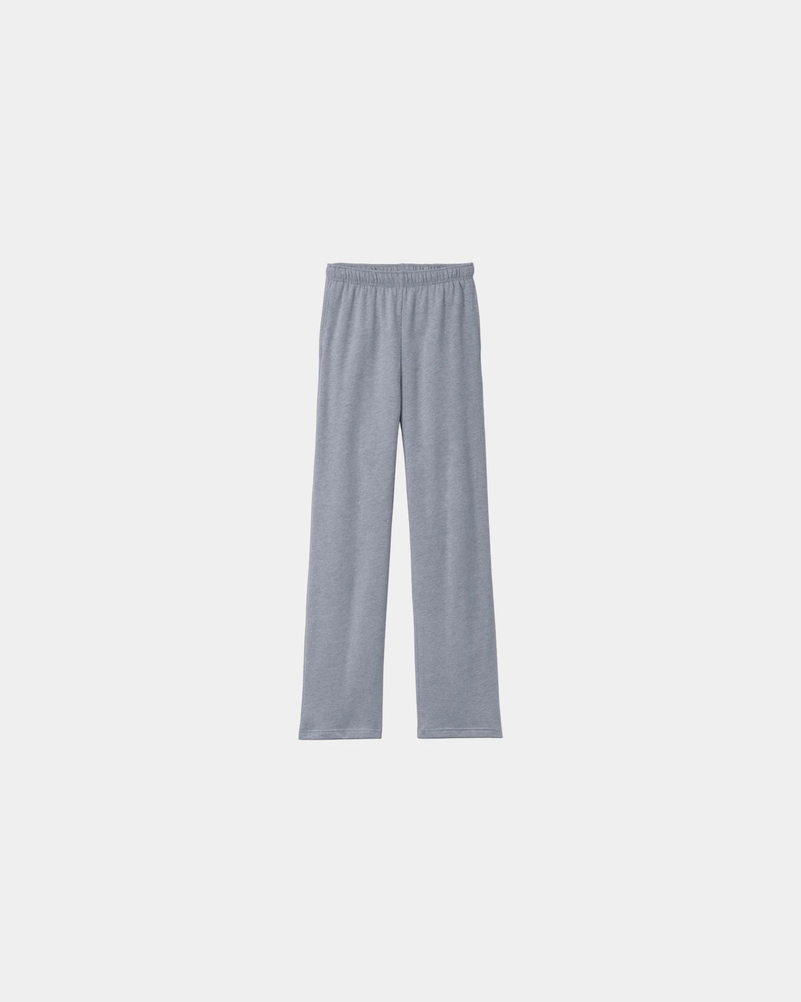 Custom fleece straight-leg sweatpants with side pockets - Athletic Heather