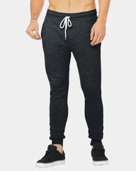 Custom cotton fleece jogger sweatpants for teams - Dark  Grey Heather