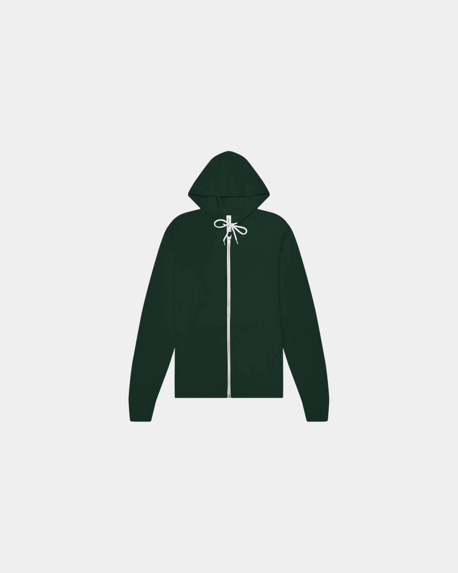Custom sponge fleece full-zip hoodie for teams - Forest