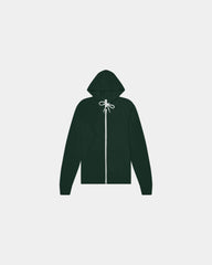 Custom sponge fleece full-zip hoodie for teams - Forest