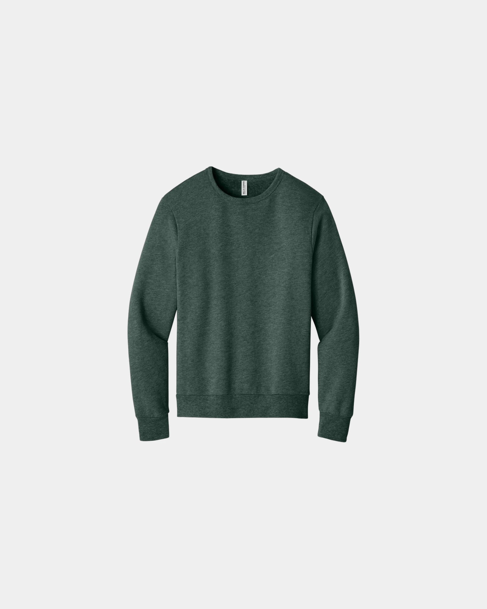 Custom fleece crewneck sweatshirt for teams - Heather Forest