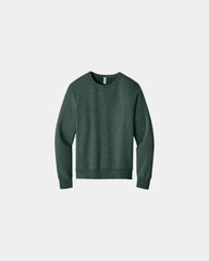 Custom fleece crewneck sweatshirt for teams - Heather Forest