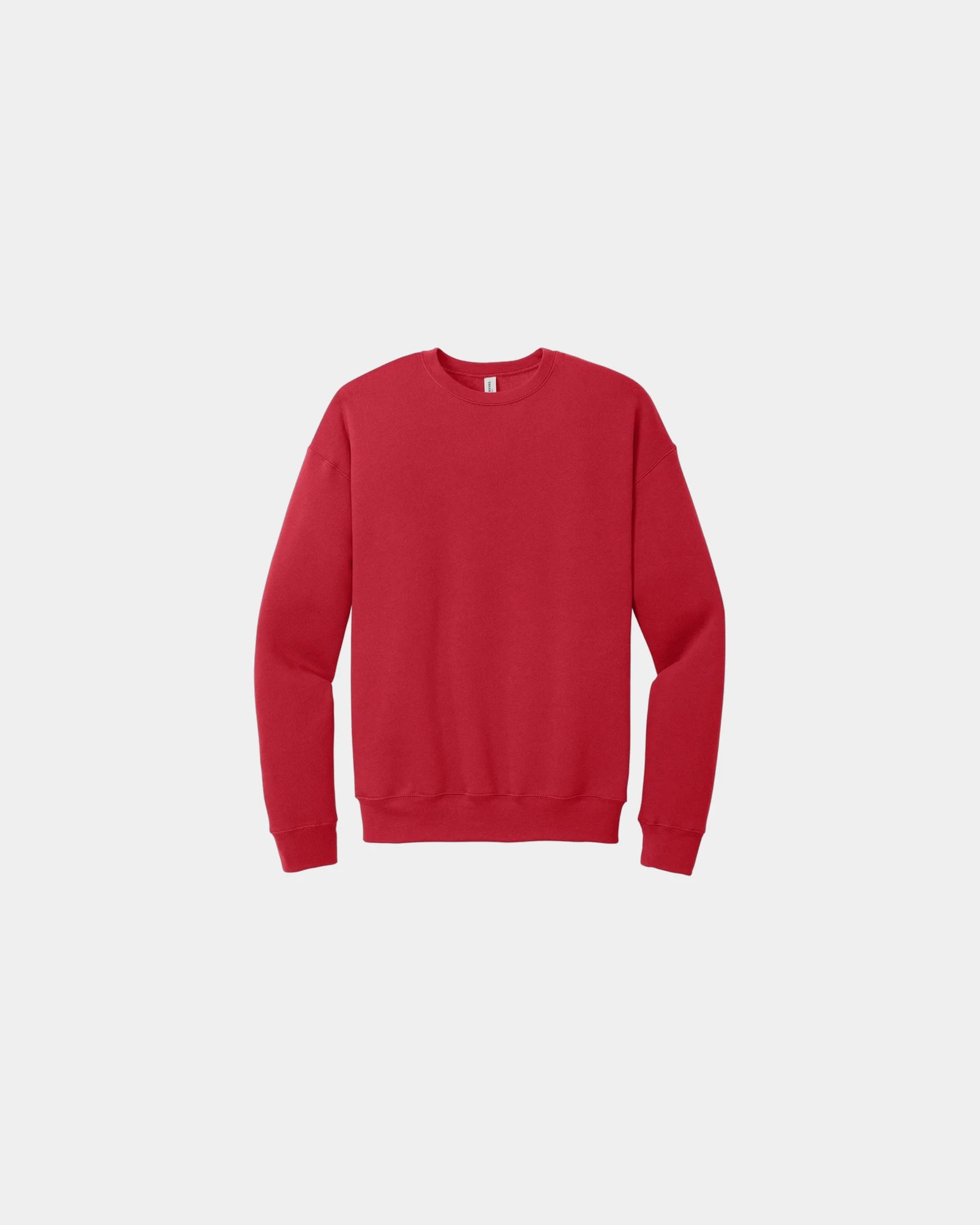 Custom sponge fleece drop shoulder sweatshirt unisex - Red
