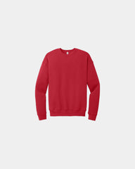 Custom sponge fleece drop shoulder sweatshirt unisex - Red