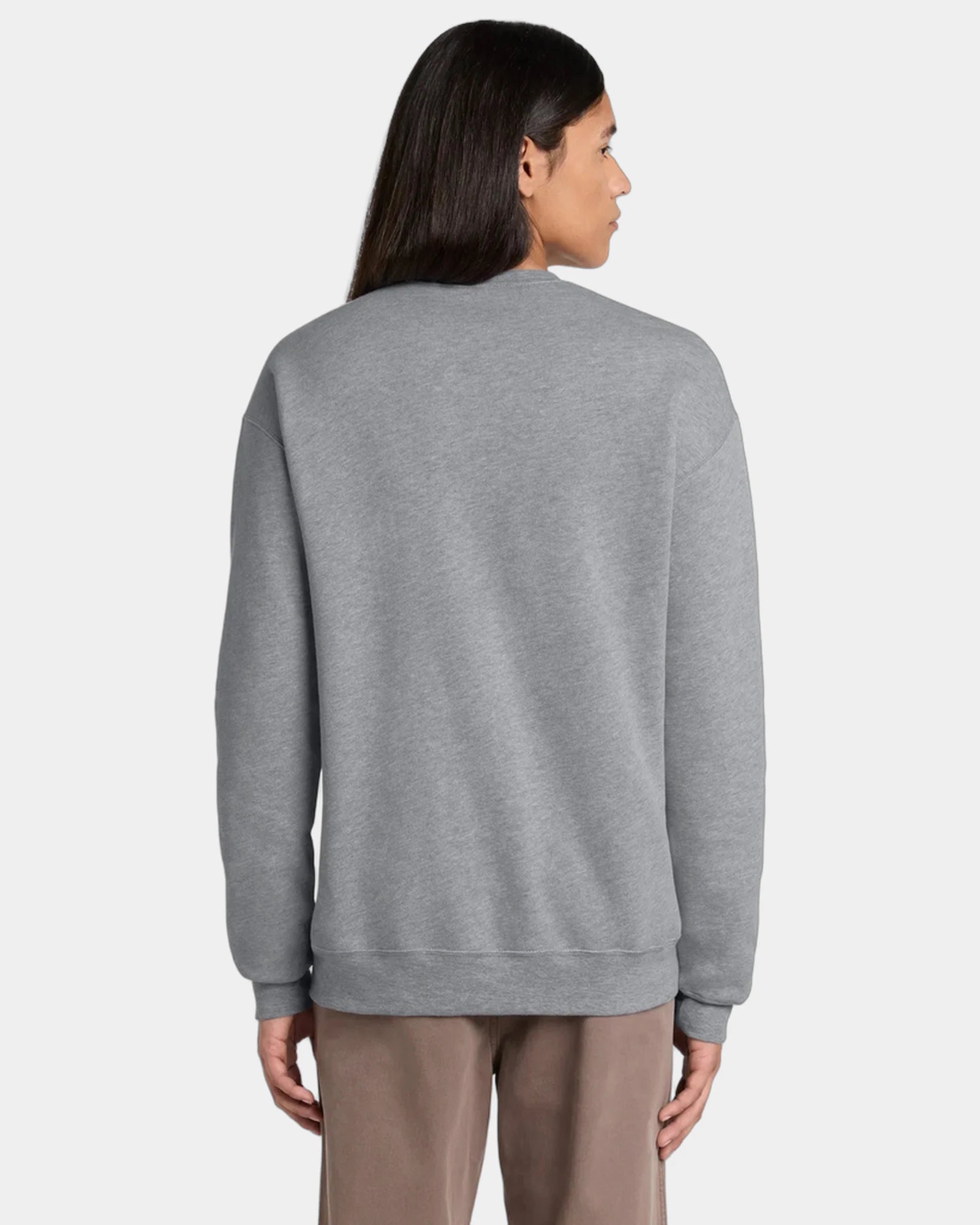 Custom sponge fleece drop shoulder sweatshirt unisex - Athletic Heather