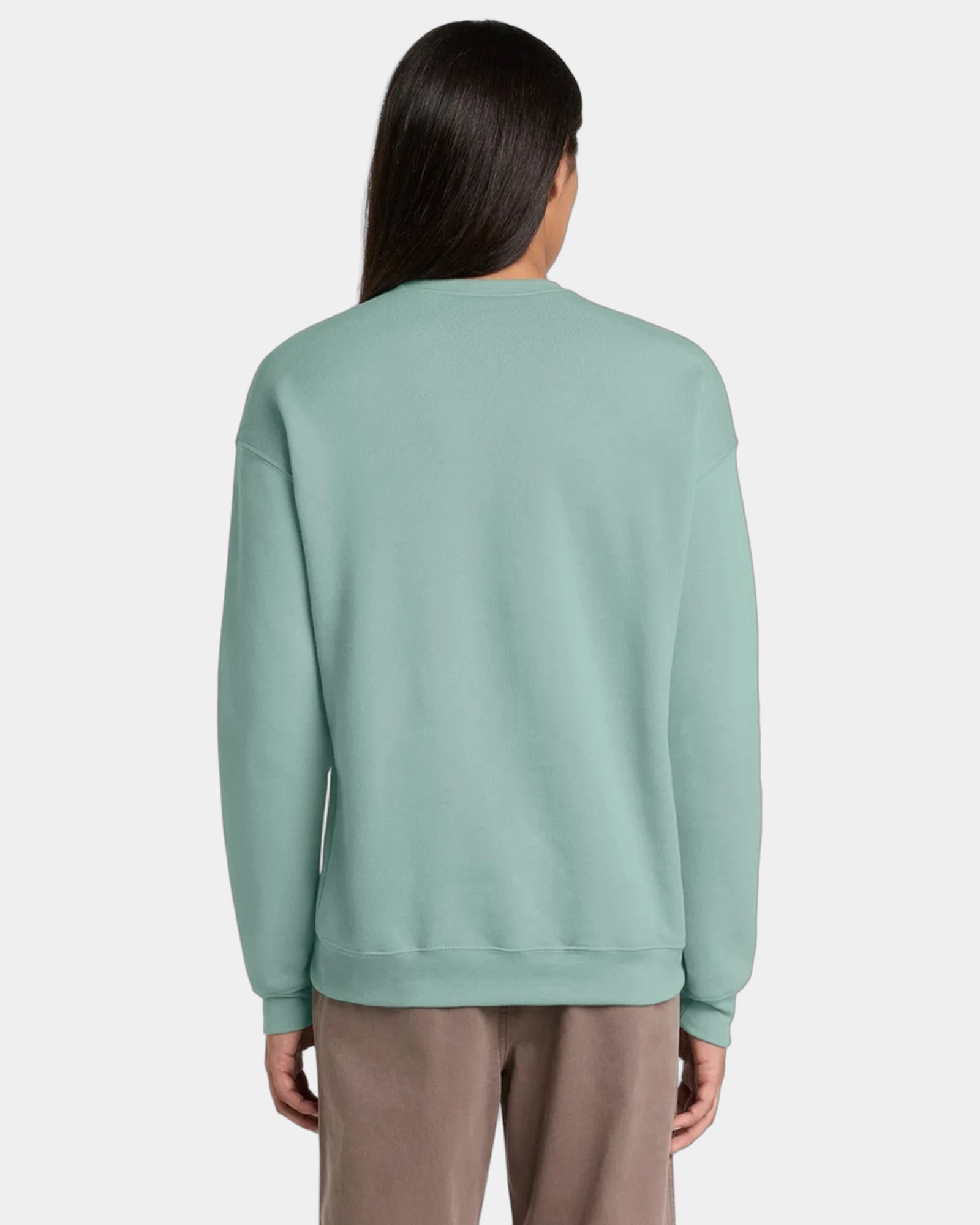 Custom sponge fleece drop shoulder sweatshirt unisex - Dusty Blue