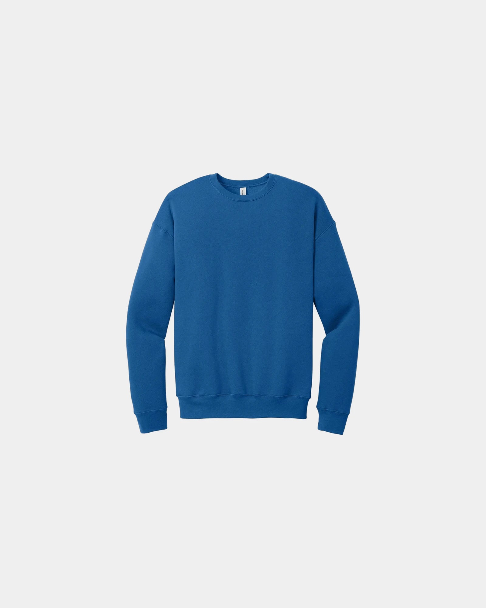 Custom sponge fleece drop shoulder sweatshirt unisex - True Royal