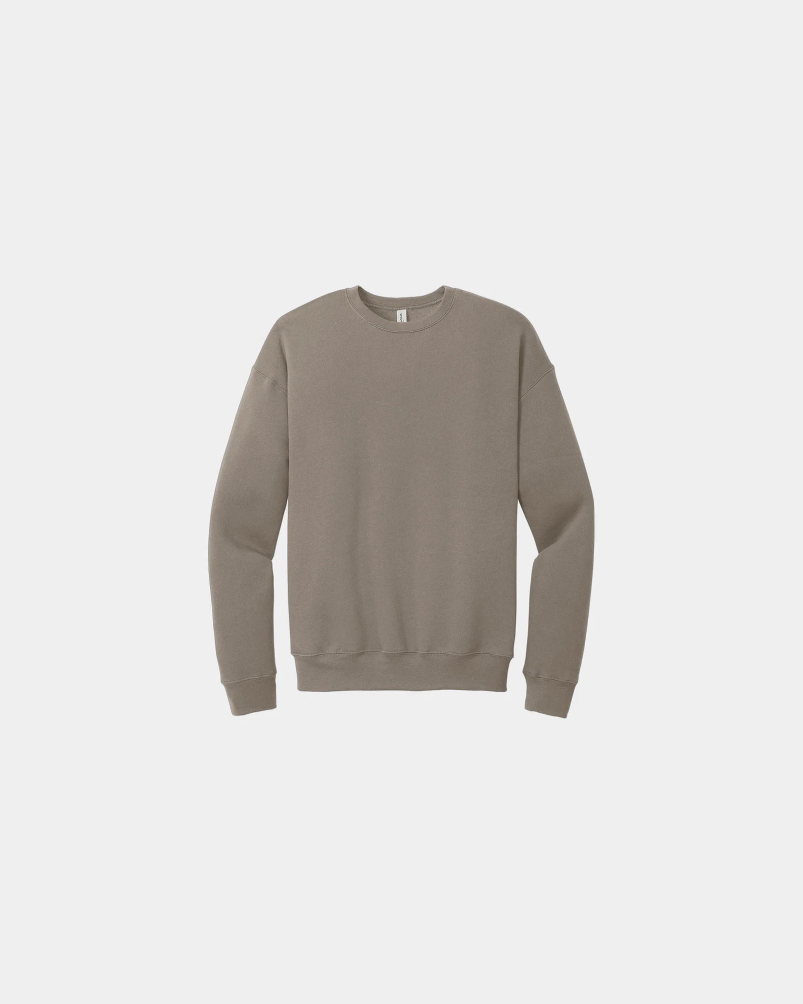 Custom sponge fleece drop shoulder sweatshirt unisex - Tan