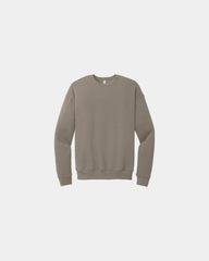 Custom sponge fleece drop shoulder sweatshirt unisex - Tan
