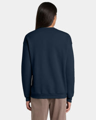 Custom sponge fleece drop shoulder sweatshirt unisex - Navy