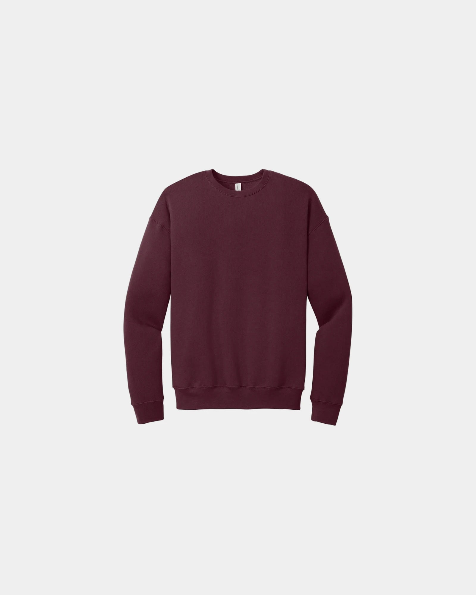 Custom sponge fleece drop shoulder sweatshirt unisex - Maroon