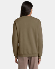 Custom sponge fleece drop shoulder sweatshirt unisex - Vintage Brown