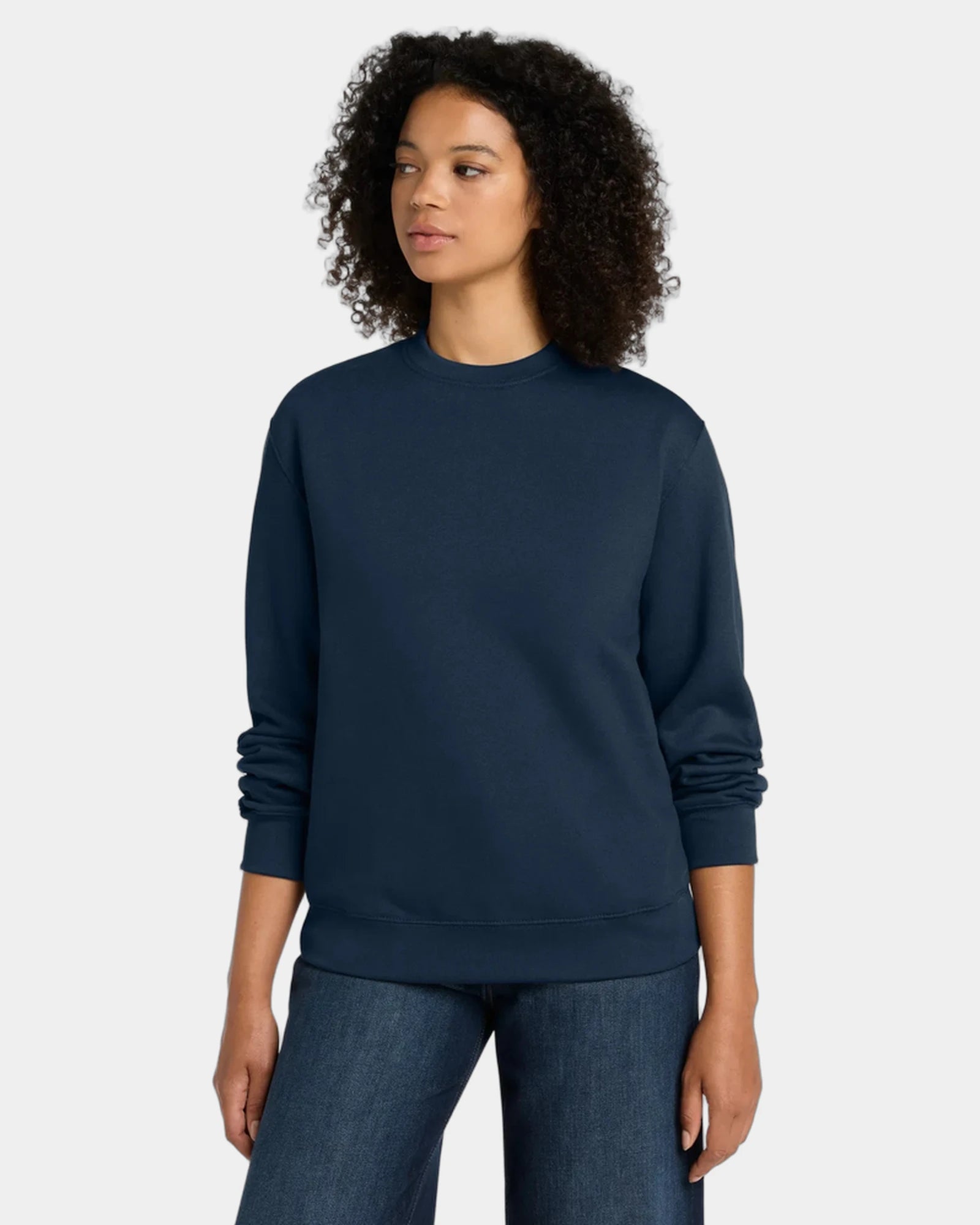 Custom heavyweight crewneck sweatshirt, 10 oz fleece - Navy