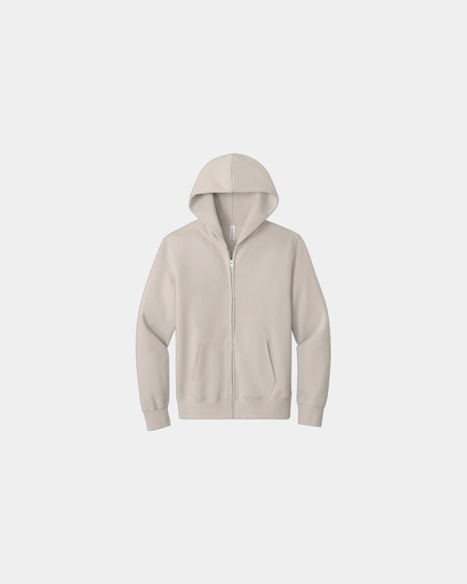 Custom heavyweight full-zip hooded sweatshirt 10 oz - Dust