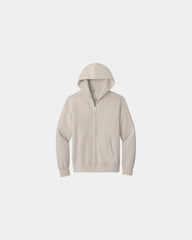 Custom heavyweight full-zip hooded sweatshirt 10 oz - Dust