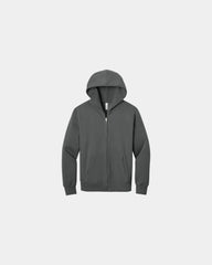 Custom heavyweight full-zip hooded sweatshirt 10 oz - Asphalt