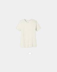 Custom relaxed-fit women's CVC tee 4.2 oz cotton/poly - Heather Natural