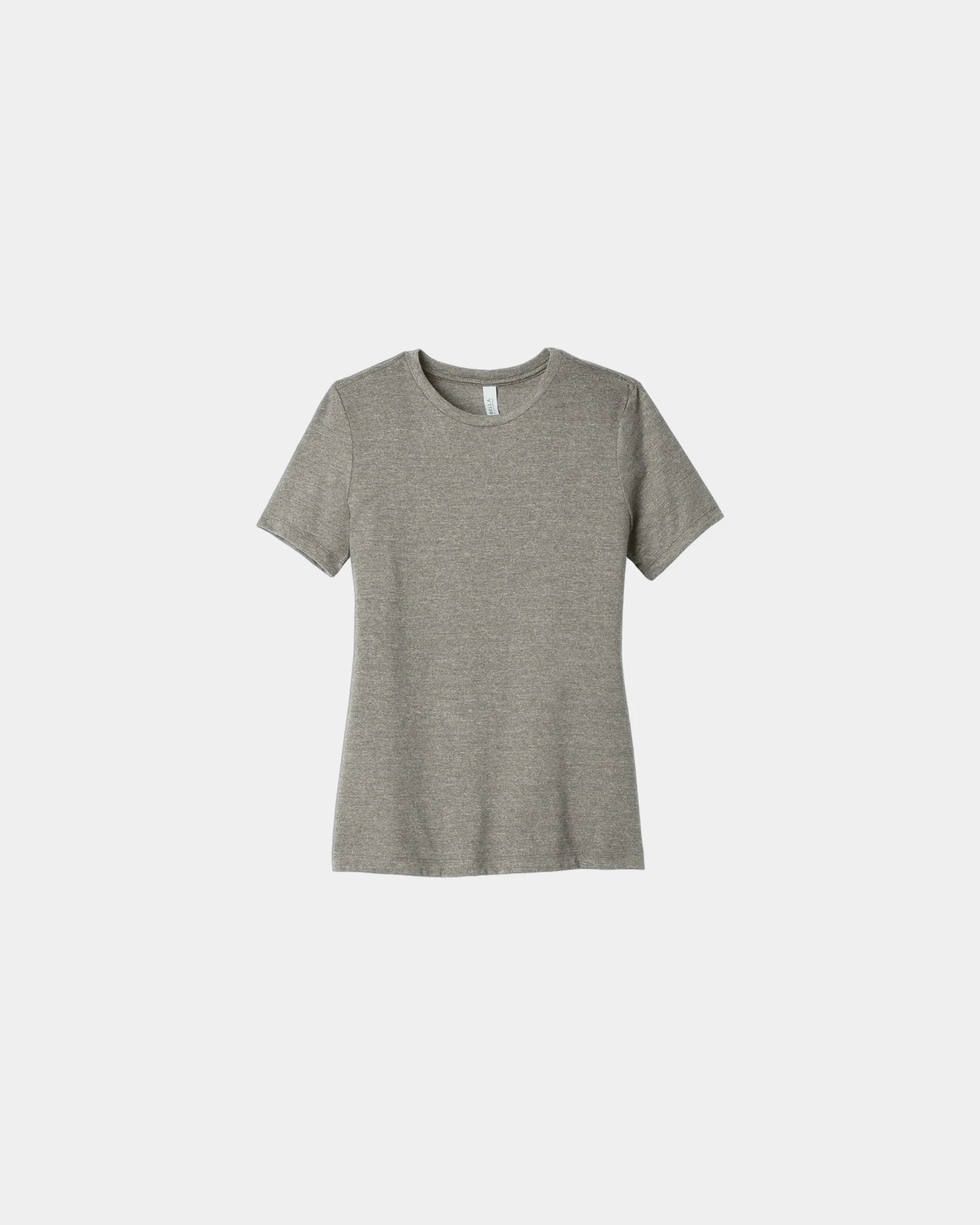 Custom relaxed-fit women's CVC tee 4.2 oz cotton/poly - Heather Stone