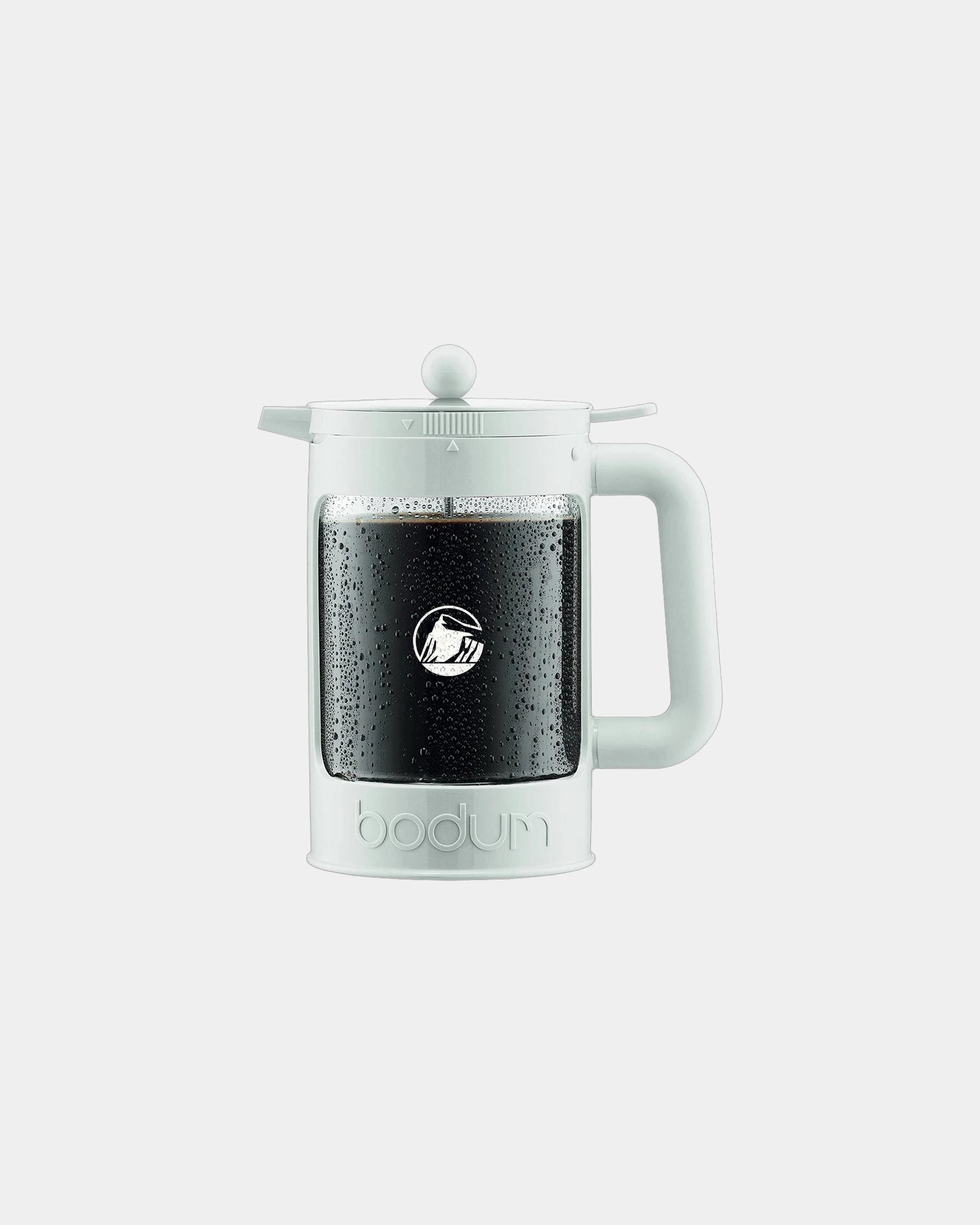 Custom 51-oz cold brew coffee maker with locking lid - White