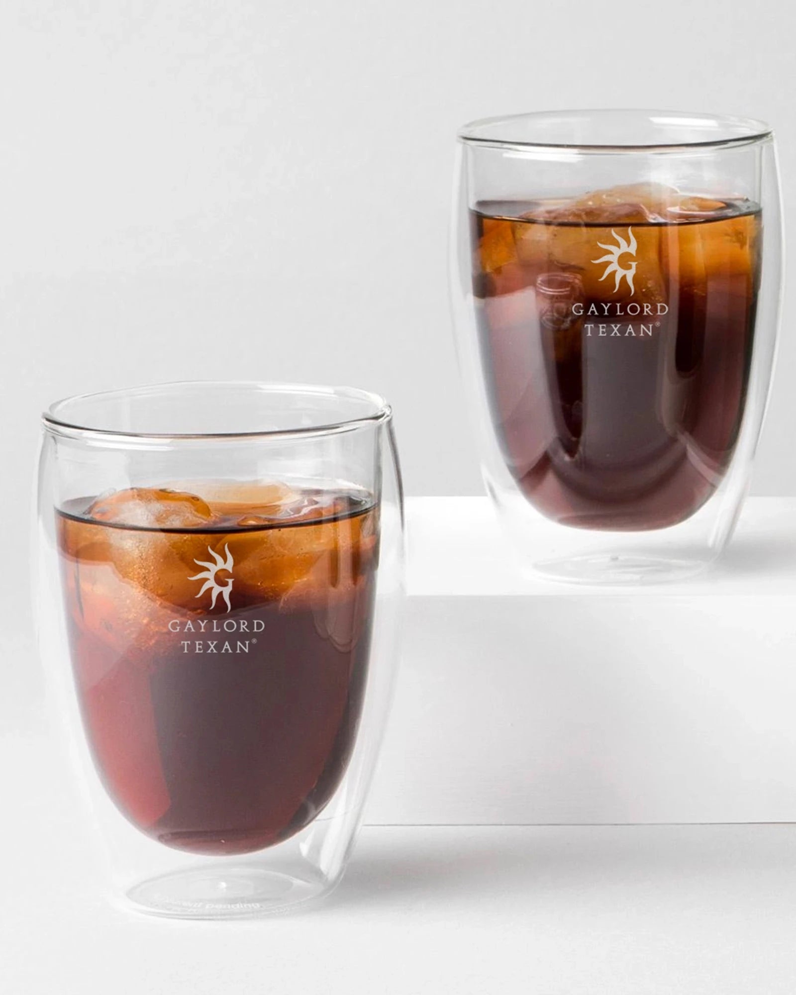 Custom double-wall glass 12 oz two-piece set - 5