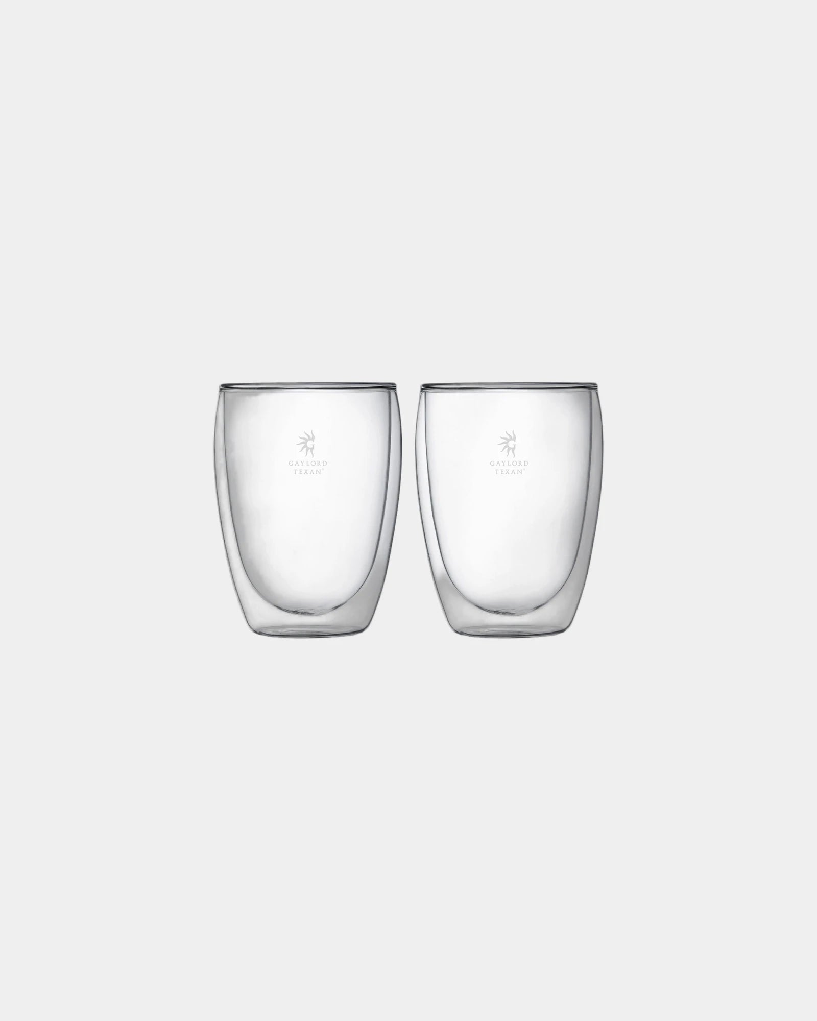 Custom double-wall glass 12 oz two-piece set - 1