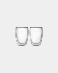 Custom double-wall glass 12 oz two-piece set - 1