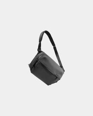 Custom weatherproof 10L sling bag with laptop sleeve - Black