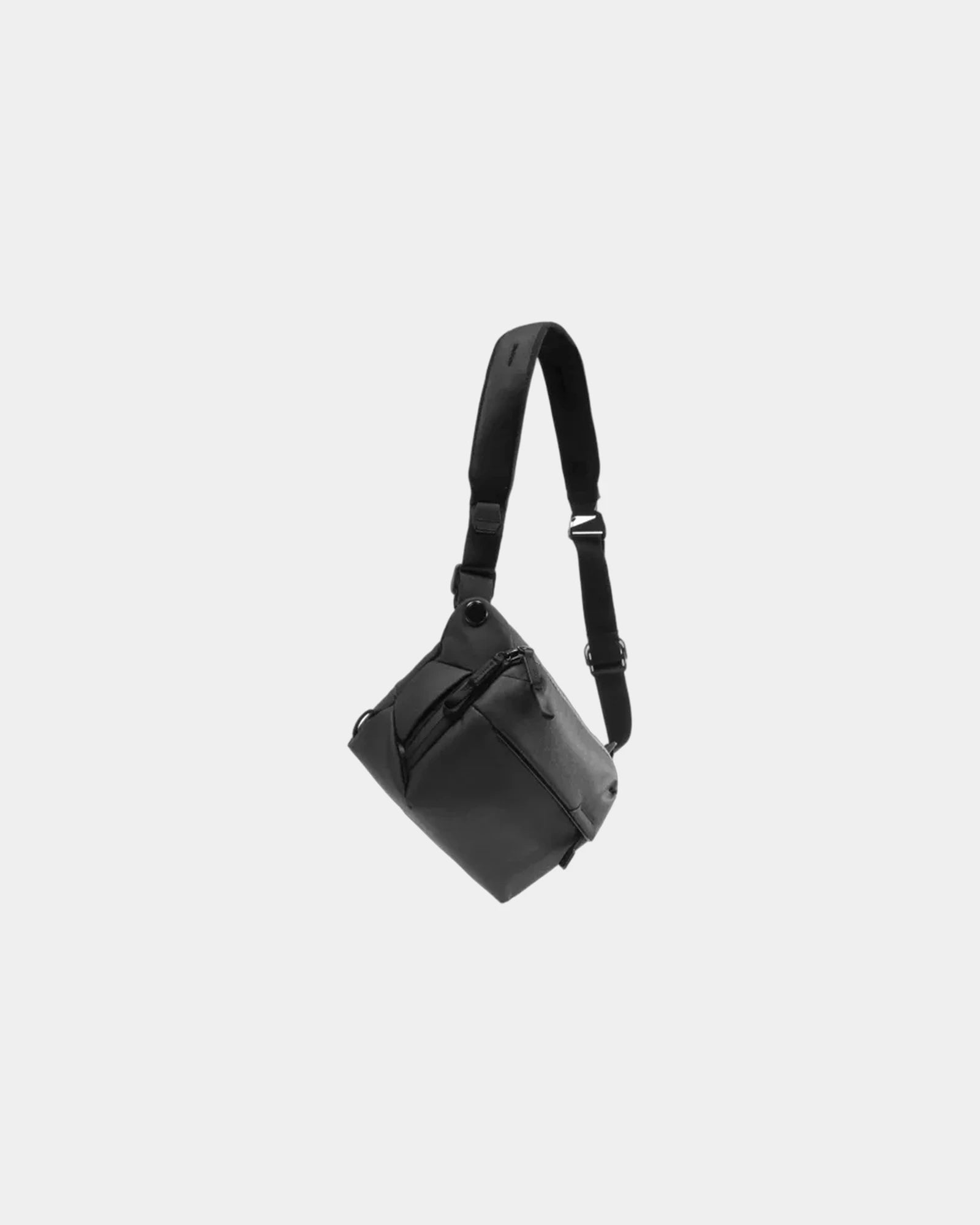 Custom weatherproof 6L sling bag for travel essentials - Black