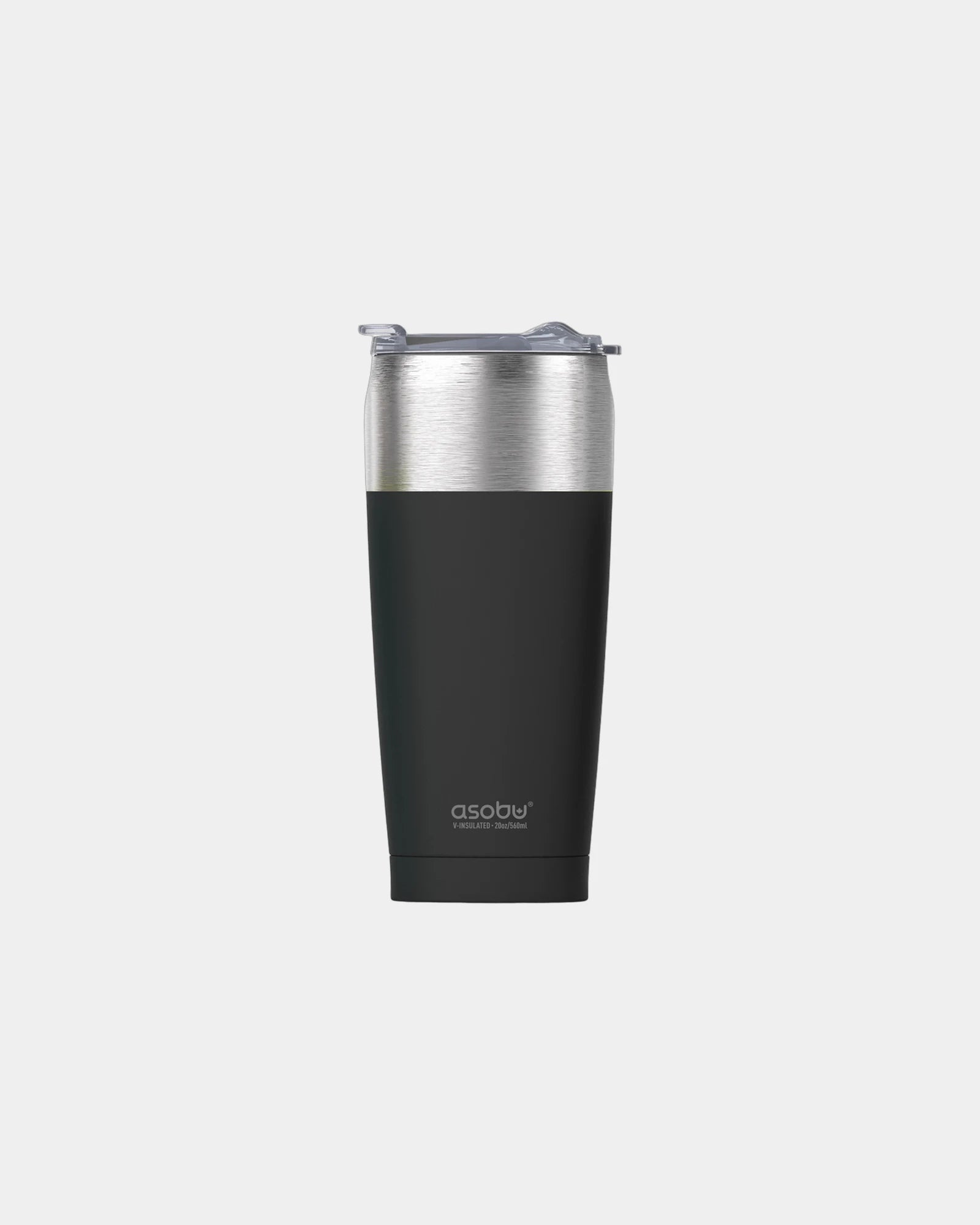 Custom insulated stainless steel 20 oz travel tumbler - Black
