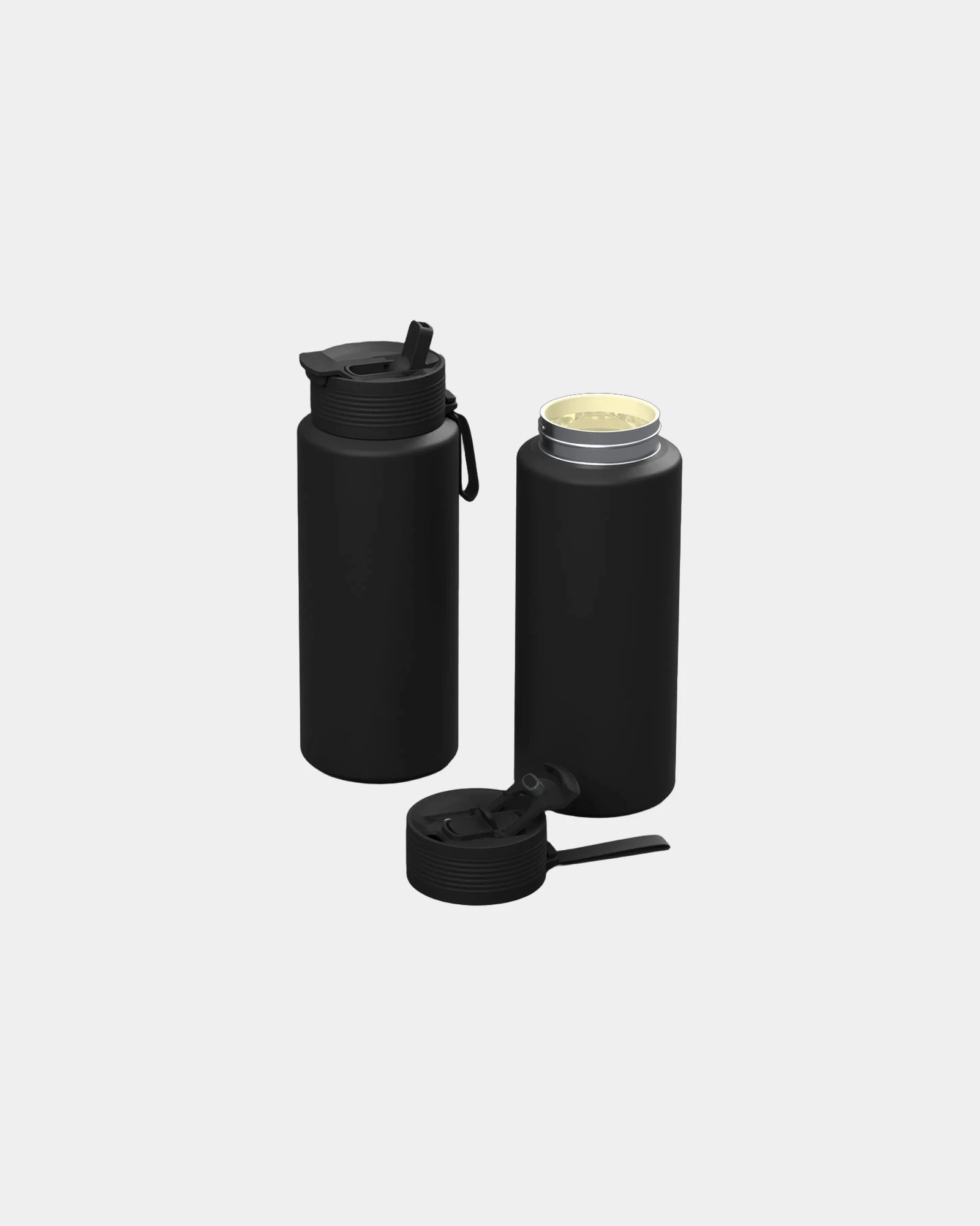 Custom insulated 34-oz stainless steel bottle & tumbler - Black