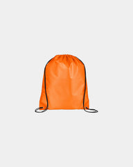 Custom polyester drawstring bag 18 x 15 in backpack - Orange