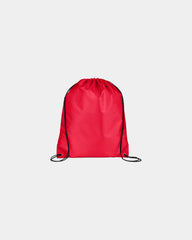 Custom polyester drawstring bag 18 x 15 in backpack - Red