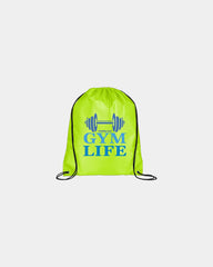 Custom polyester drawstring bag 18 x 15 in backpack - Green-Lime